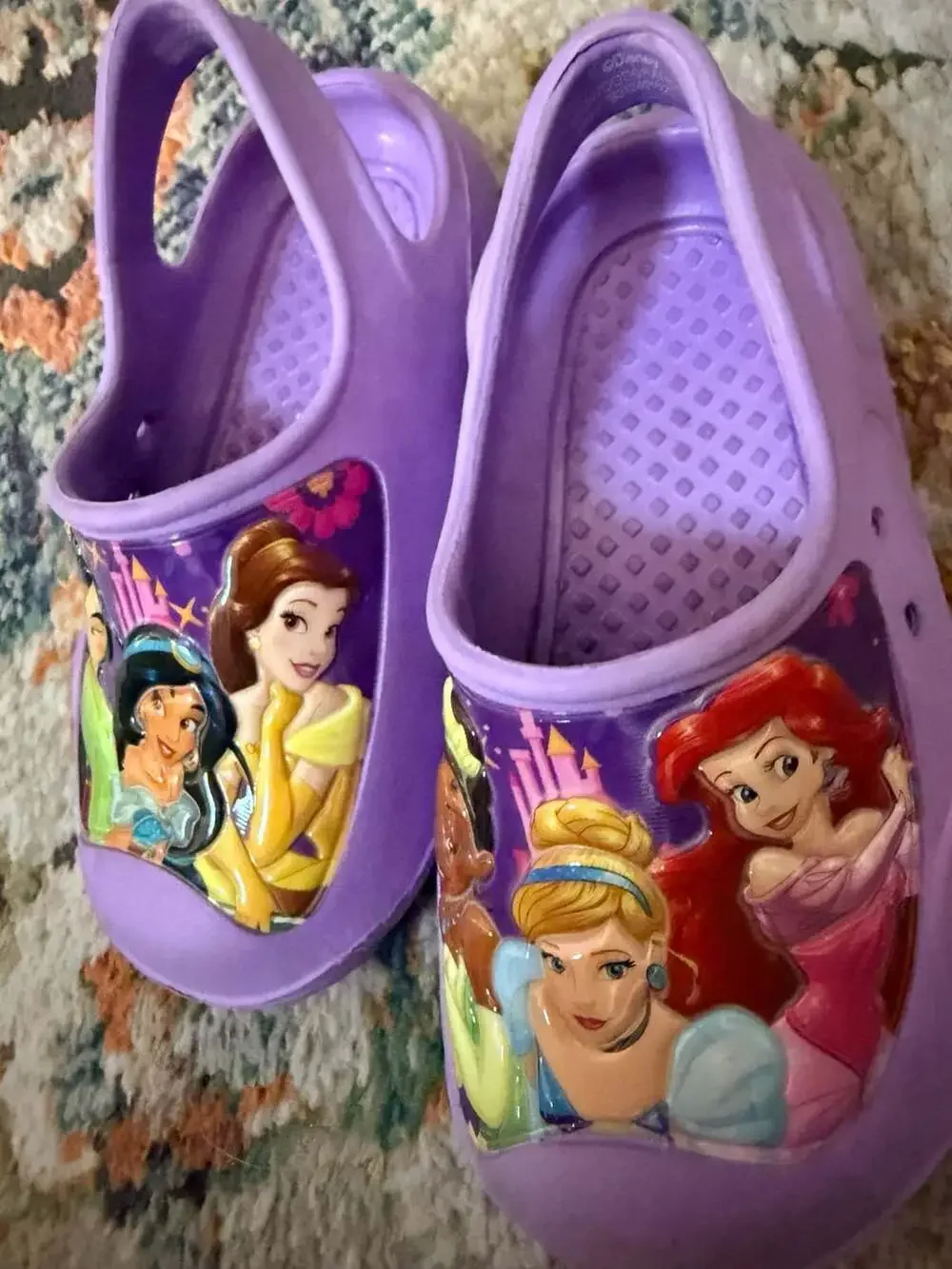 Disney Princess Purple Clog Water Shoes Toddler Size 7/8